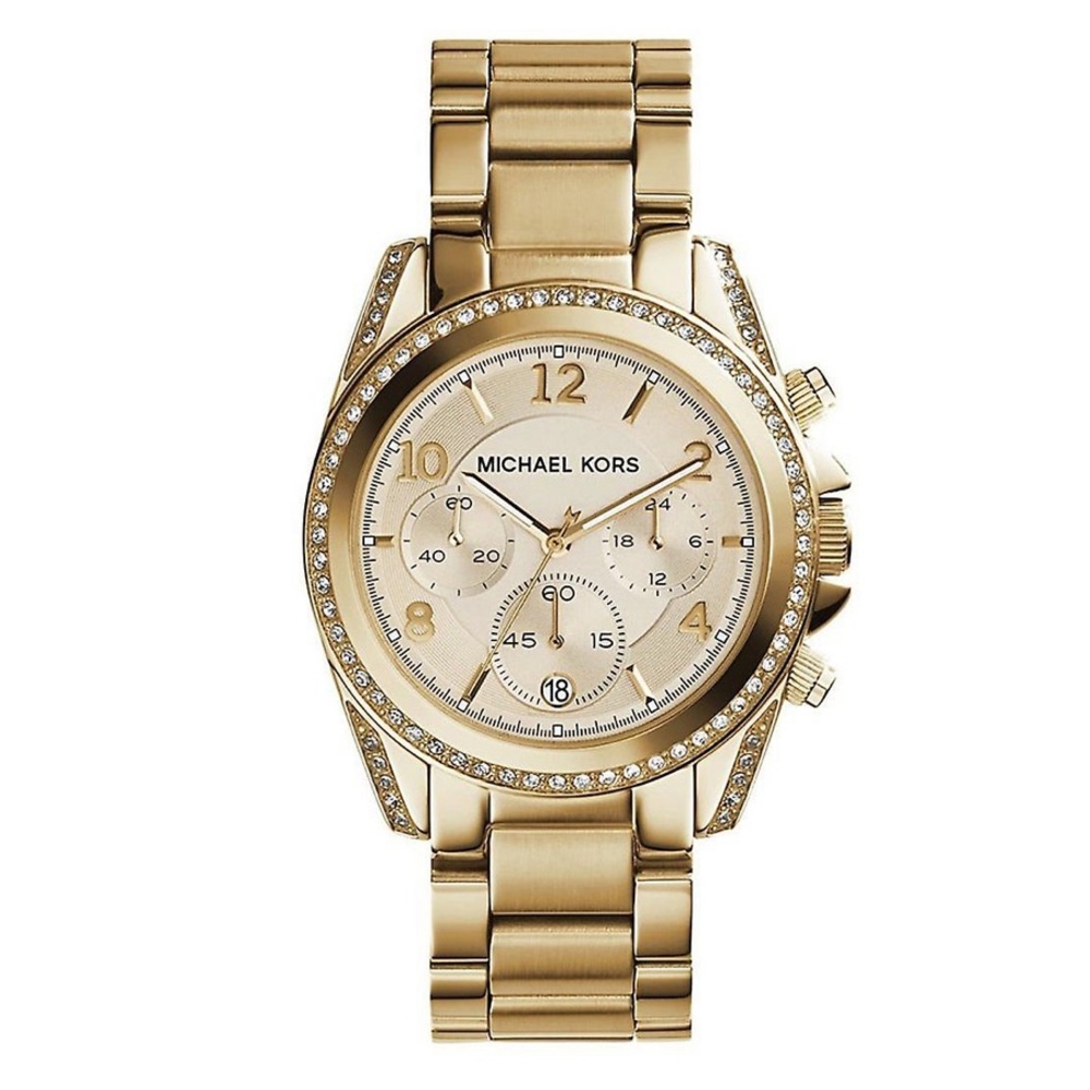 Michael Kors Gold Watch with Stones MK5166